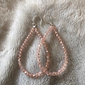 Pink Crystal earrings